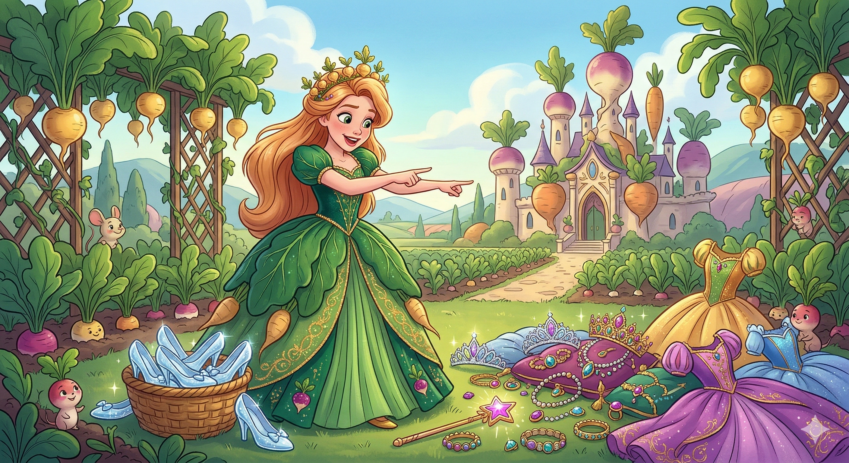 Princess Mary in a turnip garden coveting glittering shoes, gowns, and jewels.